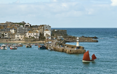 St Ives with Boat